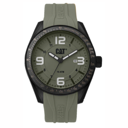 CAT Oceania LQ-161-23-332 Grey Silicon Strap with Grey Dial Analog Men's Watch 
